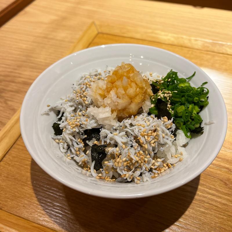 釜揚げしらすごはん（小)(365日製麺所)