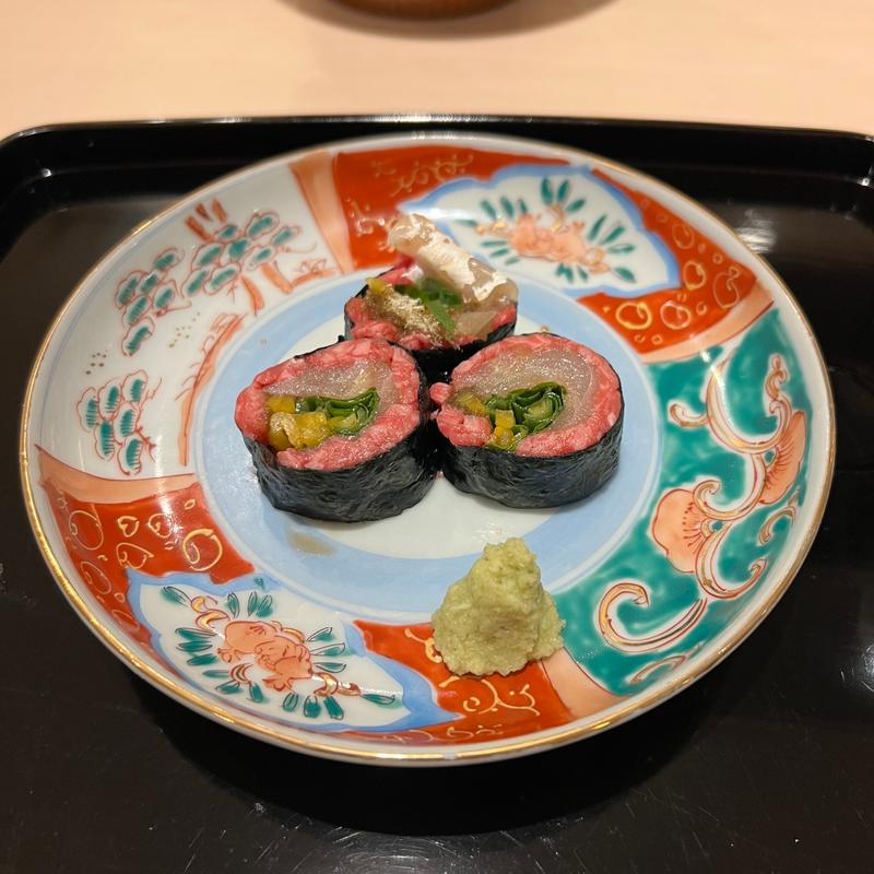 巻物　松坂牛とスズキの巻物(松阪牛たかぎ)