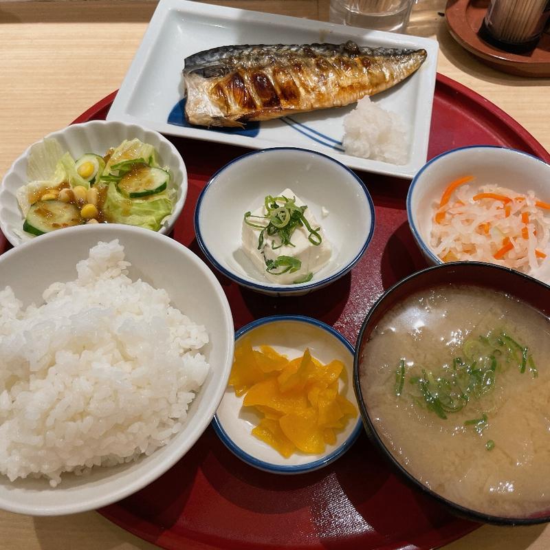 さばの塩焼き定食(まいどおおきに食堂 森町食堂)