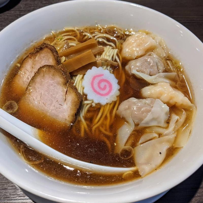 煮干し中華そば ミックスワンタン麺(かみなり中華そば店)