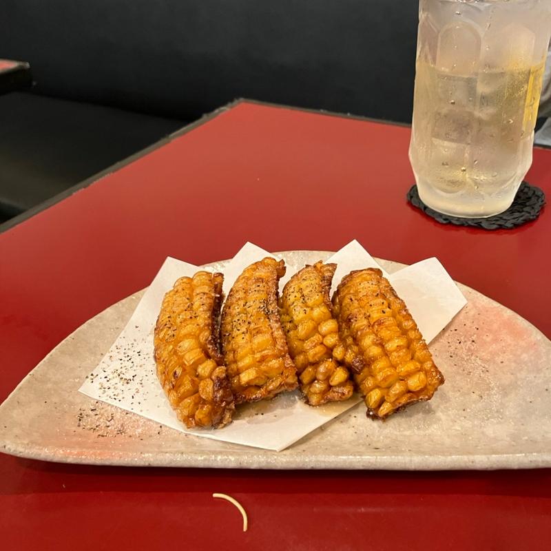 とうもろこしの唐揚げ(居酒屋 Kobachi)