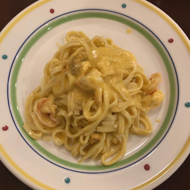 ウニとエビのカルボナーラ(イル・クオーレ)