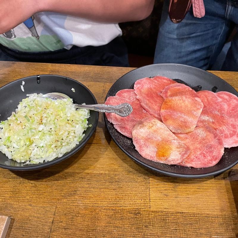 牛タン＋ネギ(七輪焼肉安安 羽生店)