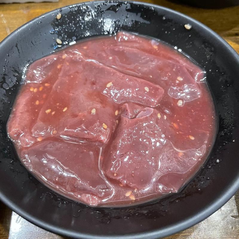 牛レバー(七輪焼肉安安 羽生店)