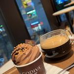 ソフトクリーム ダブルチョコレート(GODIVA cafe Hibiya)