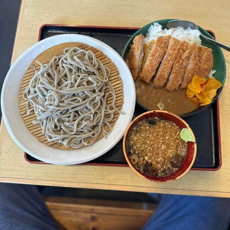田舎そば カツカレーセット(そば天丸 池辺本店)