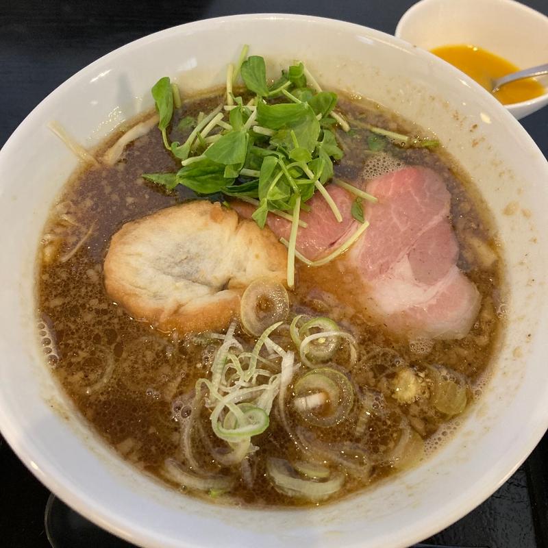 鶏白湯しょうゆラーメン(古民家ラーメンわさび)