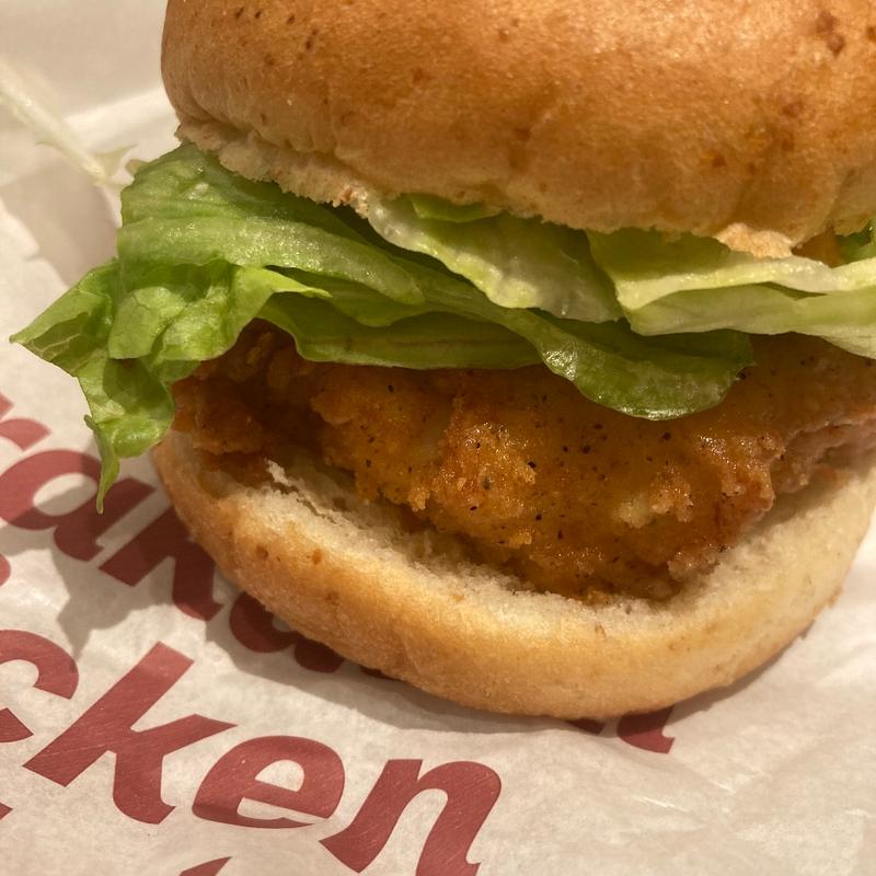 辛口チキンフィレバーガー(ケンタッキーフライドチキン名谷店)
