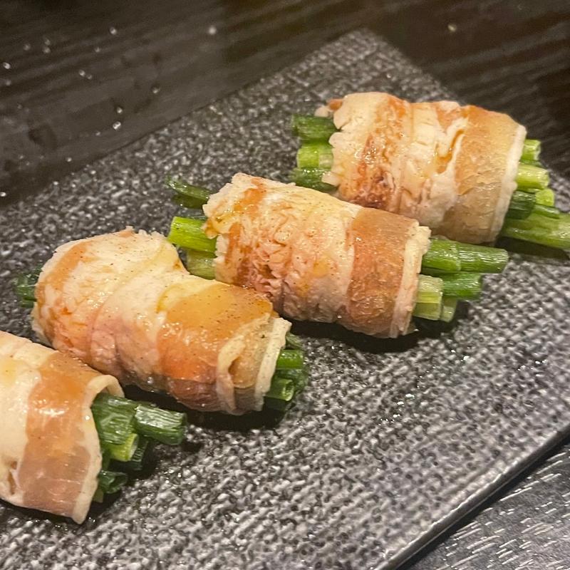 ネギ巻きカルビ(炭火焼肉 まる福)