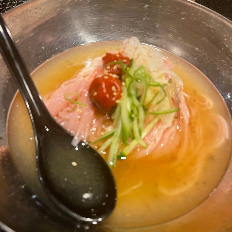 梅冷麺(炭火焼肉 まる福)