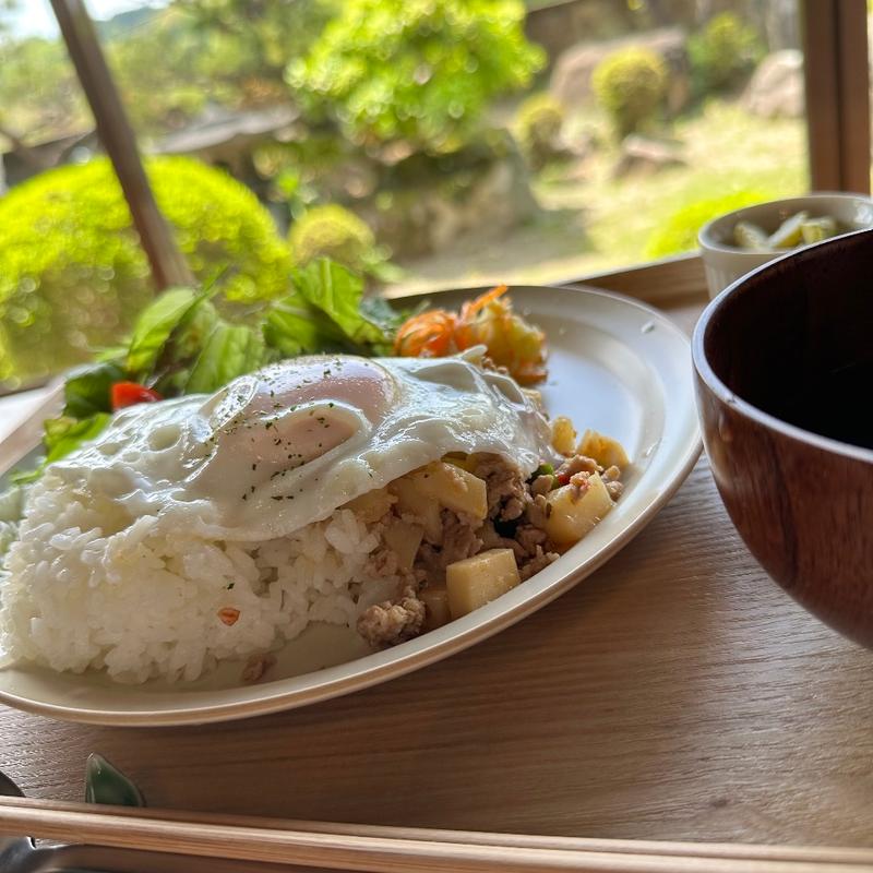 筍のガパオライス(cafe池ノ上)