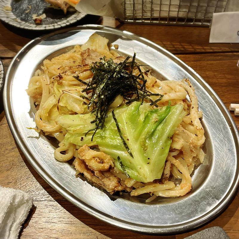 明太子焼うどん(鉄板焼 ぼうず)