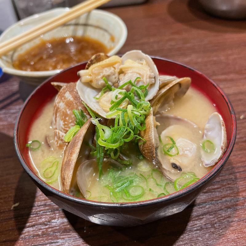 あさりの味噌汁(天ぷら大吉 ホワイティうめだ店)