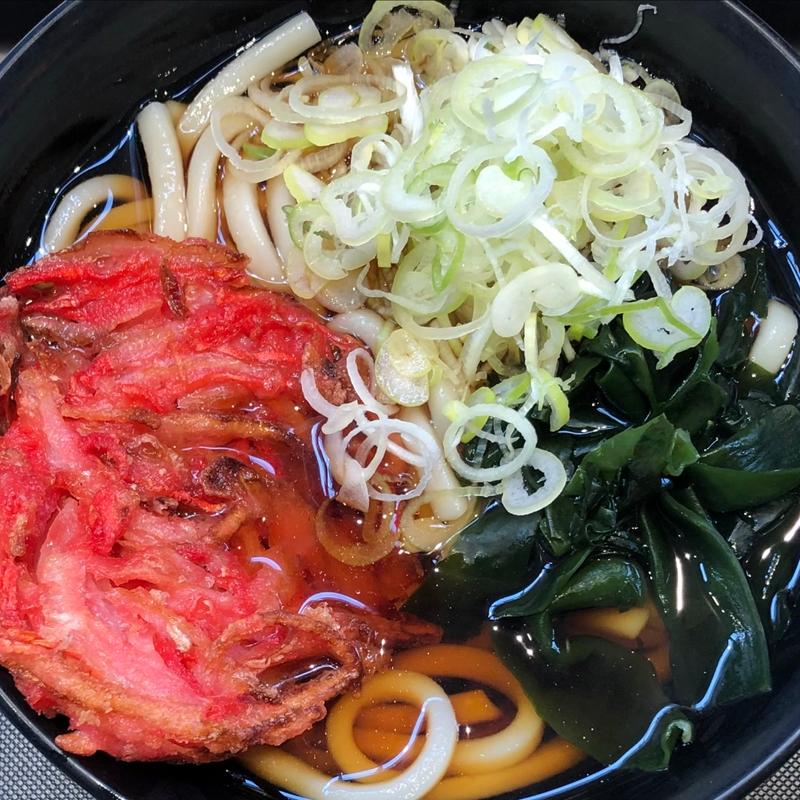 紅生姜天うどん(名代 富士そば 学芸大学駅前店)