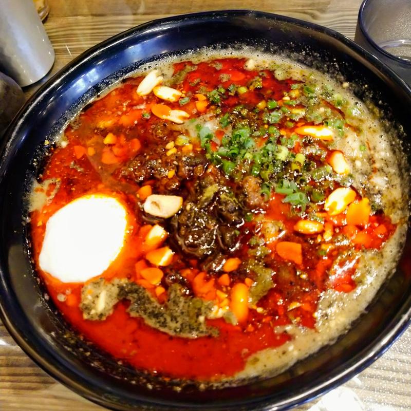 温泉玉子 四川坦々麺(ブレンド)(四川担々麺 ななつぼし（新橋）)