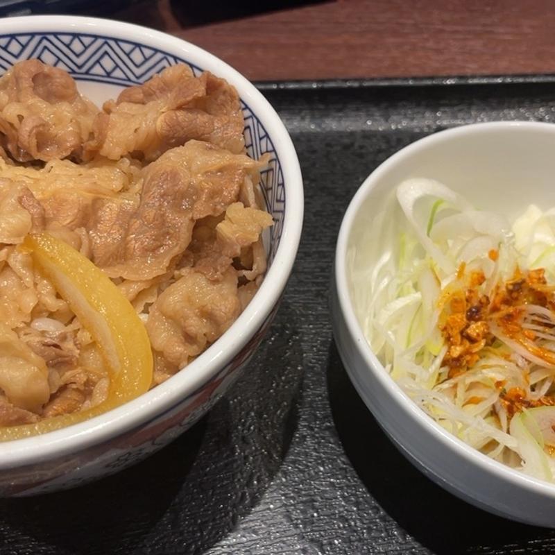 ネギラー油牛丼　並盛(吉野家 羽田空港第1ターミナルビル店)
