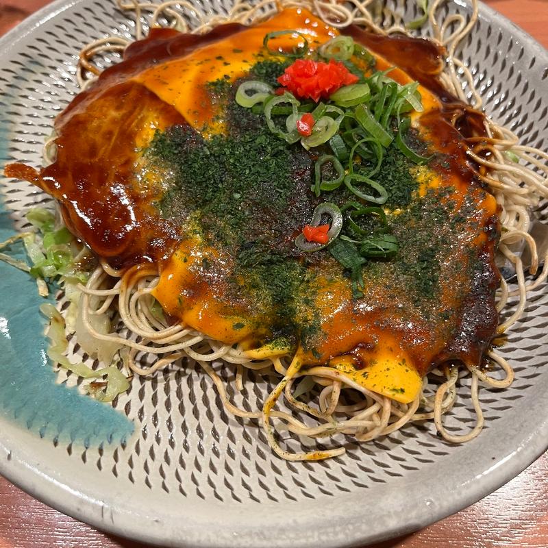 豚玉チーズ(お好み焼き 佐竹)