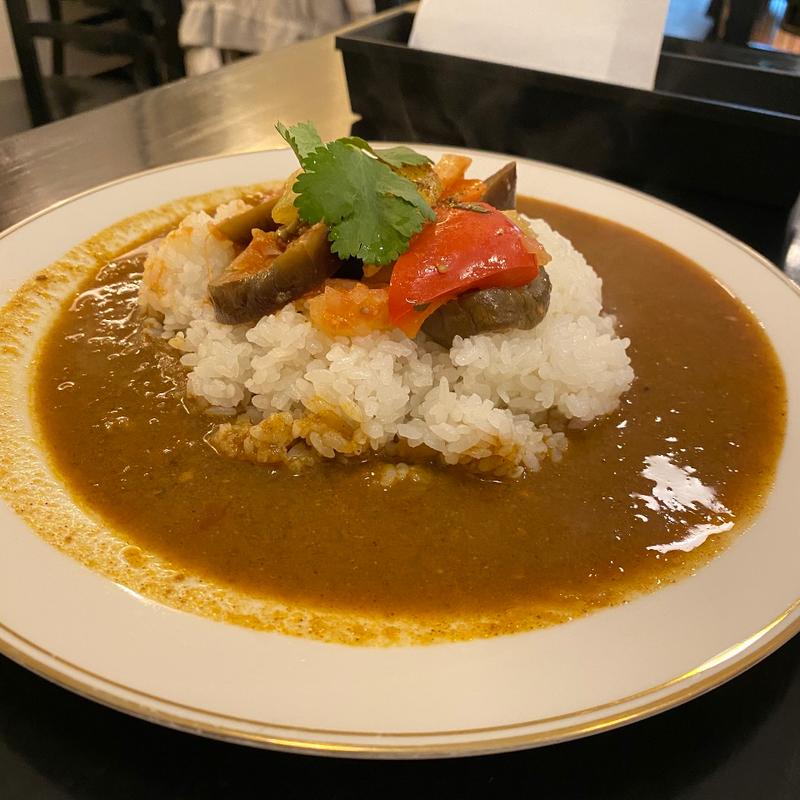 ラタトゥイユ(野菜)のスパイスカレー(勝沼亭)