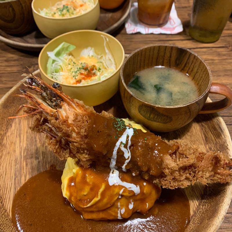 ジャンボエビ付 オムライス(ハックルベリー )