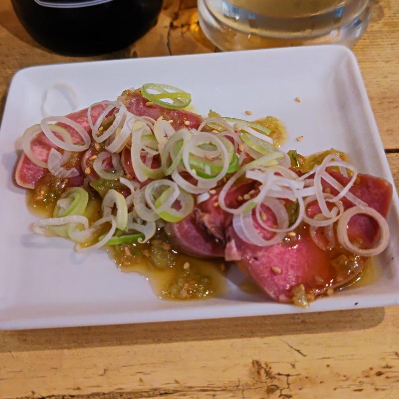 ネギ塩タンハム(チャコールスタンド野毛)