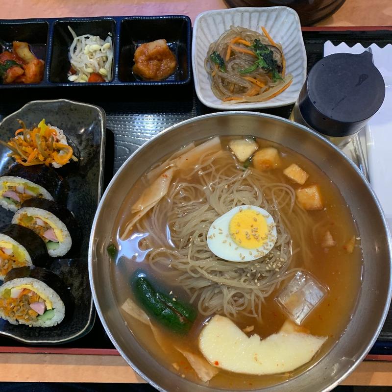 キンパ＆冷メン定食(扶餘(プヨ) 電力ビル店)