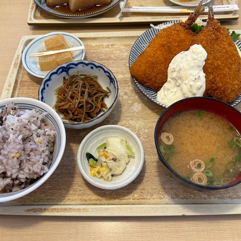 アジフライ定食(さち福や イオンモール常滑店)
