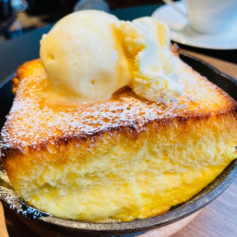 フレンチトースト　アイスクリーム(茶珈堂)