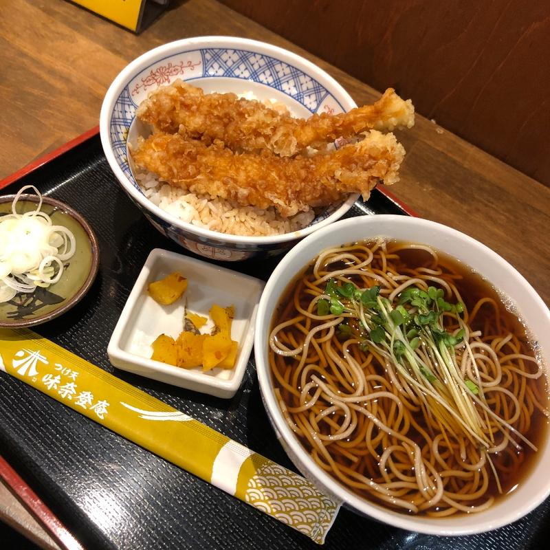いか天丼セット (味奈登庵 港南台店)