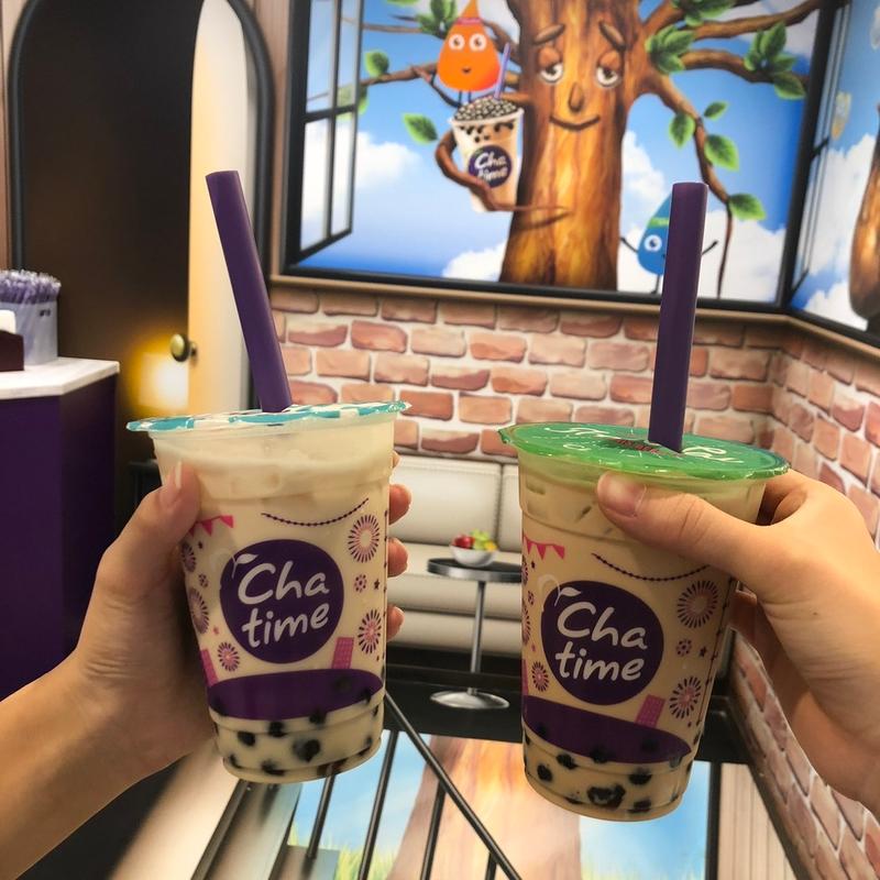 ジャスミン茶ミルクティー(チャタイム 新大久保店)