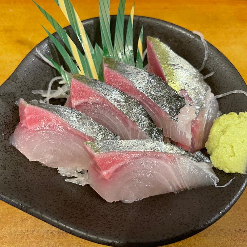 縞あじ刺身(酒蔵 石松)