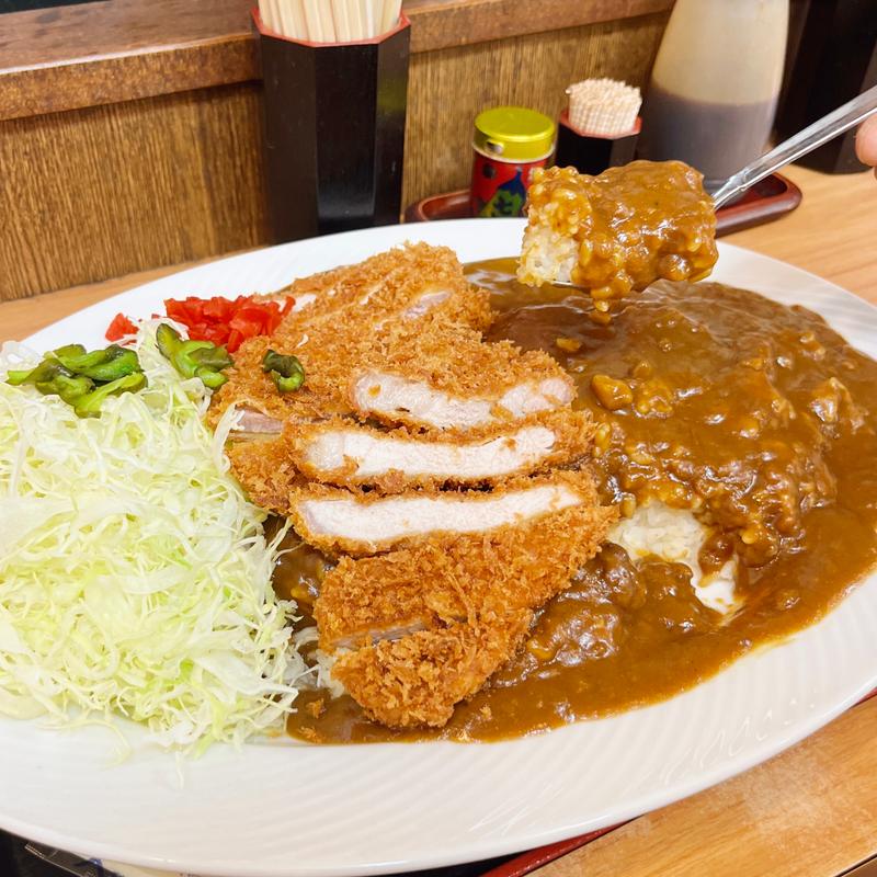 ダブルかつカレー(どん八食堂 東糀谷店)