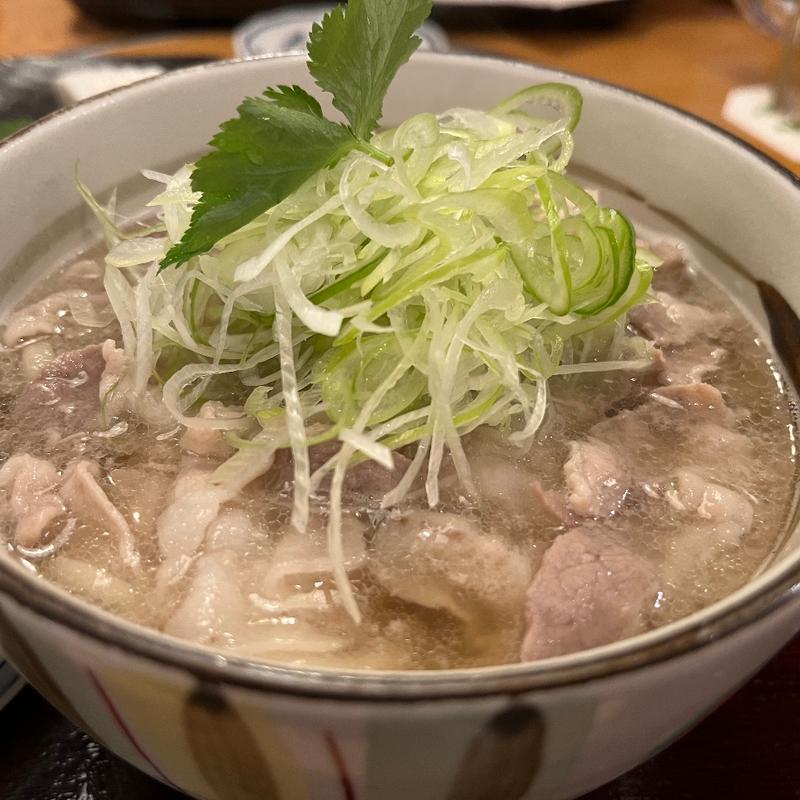 黒豚うどん(銀座 木屋 本店)