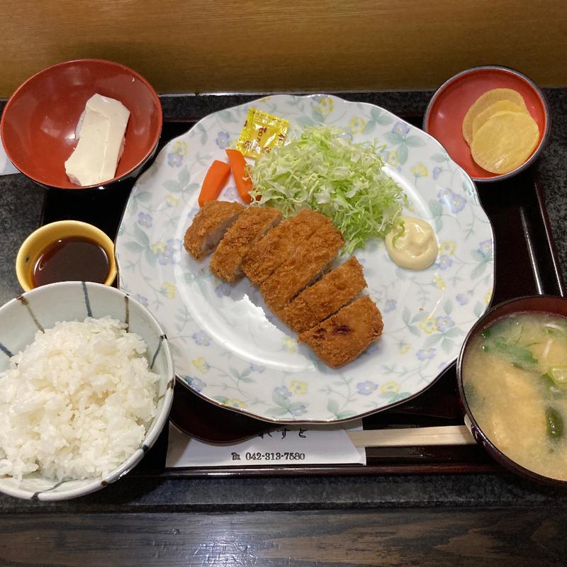 豚カツ定食(庵れすと)
