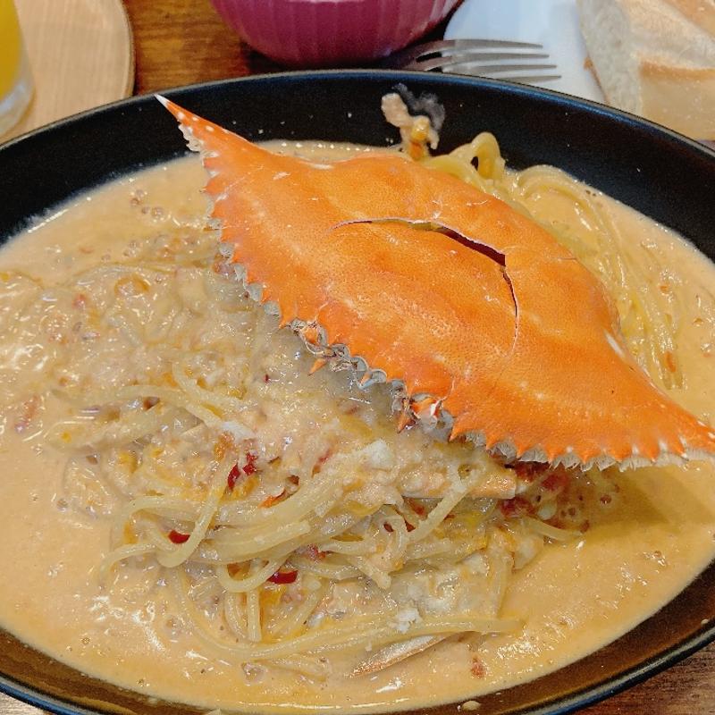 ワタリガニのトマトクリーム(テンポ・フェリーチェ)