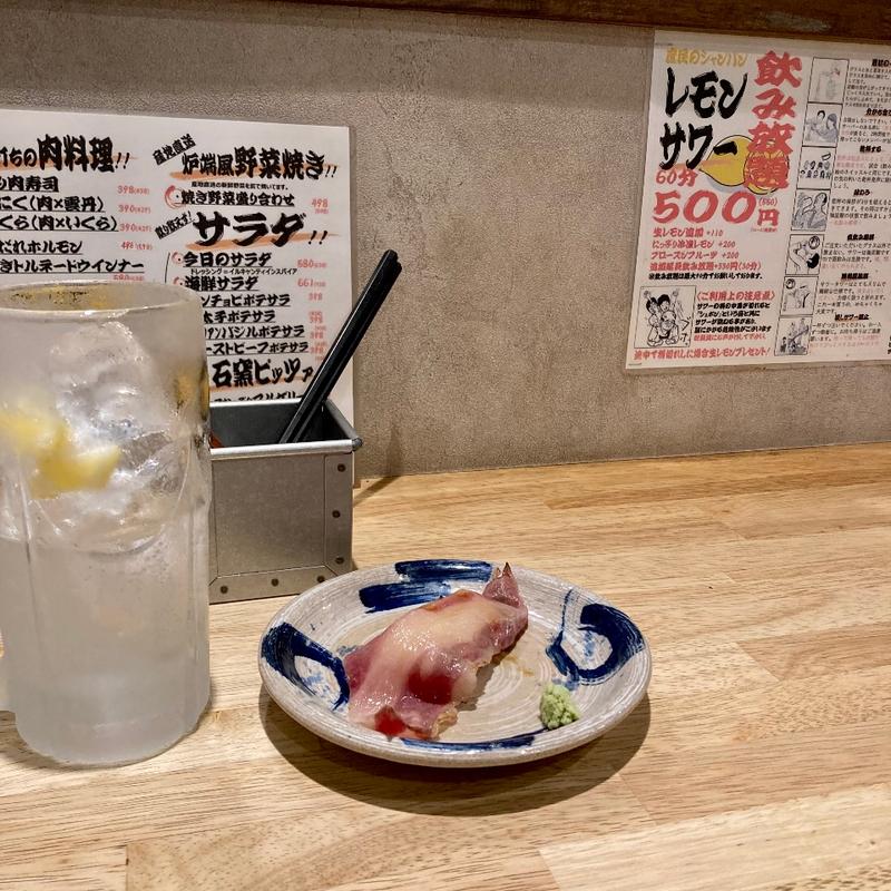 レモンサワー飲み放題60(飲み放題500円 イタリアン酒場 肉処ももい 出雲駅前店 )