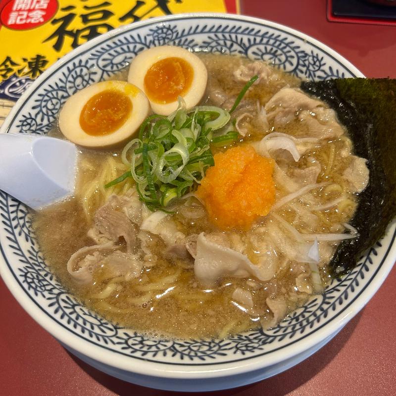 味玉肉そば(丸源ラーメン 大和郡山店)