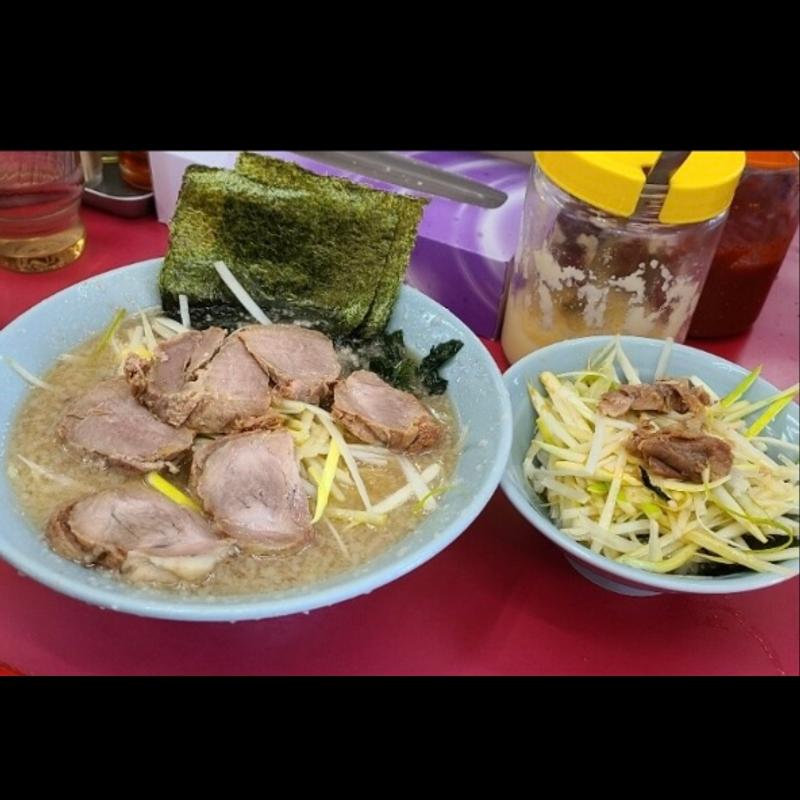 ネギチャーシューメン、小ネギ丼(ラーメンショップ 牛久結束店 )