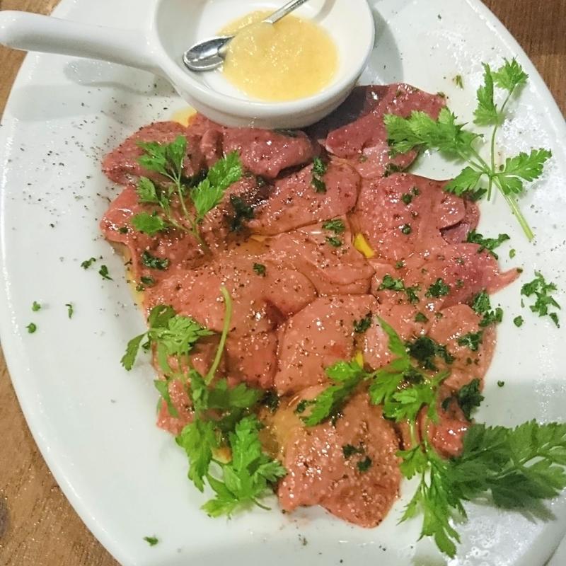 近江黒鶏の生レバー(かしわビストロ　バンバン )