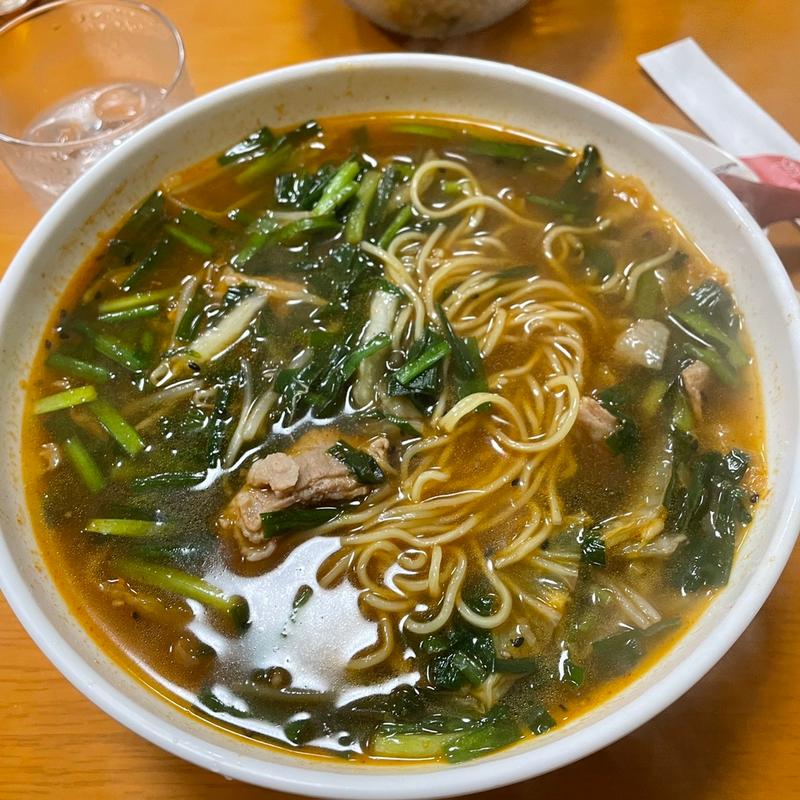 ニラそば(パンダ食堂 晴山閣)