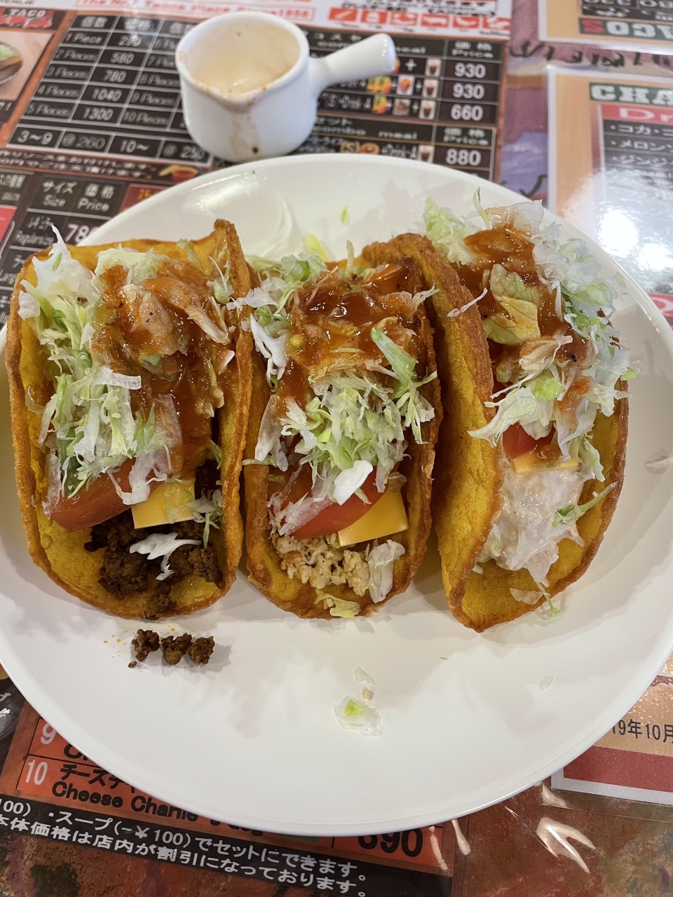 タコス（1人前3P）(チャーリー多幸寿 （チャーリータコス）)の口コミ