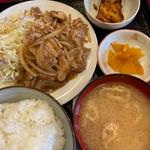 豚肉ニンニクソース炒め定食(pコック)