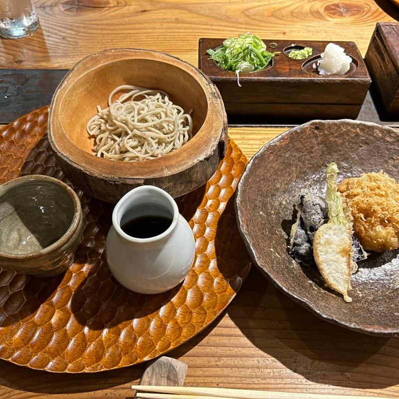 天付き蕎麦三昧(千寿竹やぶ)