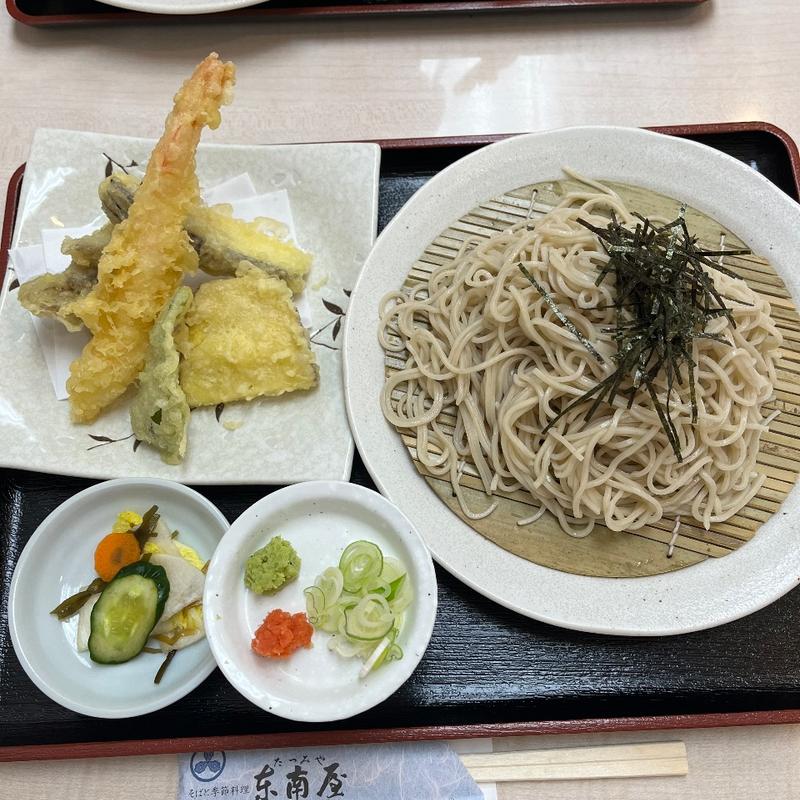 海老天付き天ぷらそば(そば処東南屋(たつみや))