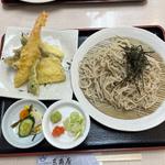 海老天付き天ぷらそば(そば処東南屋(たつみや))