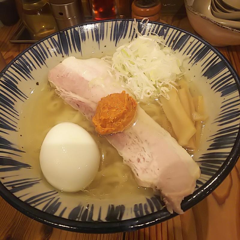 辛味噌山塩ラーメン(大)+味玉(塩々)