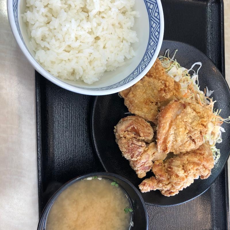 唐揚げ定食(吉野家 ５０号線ＢＰ太田店 )