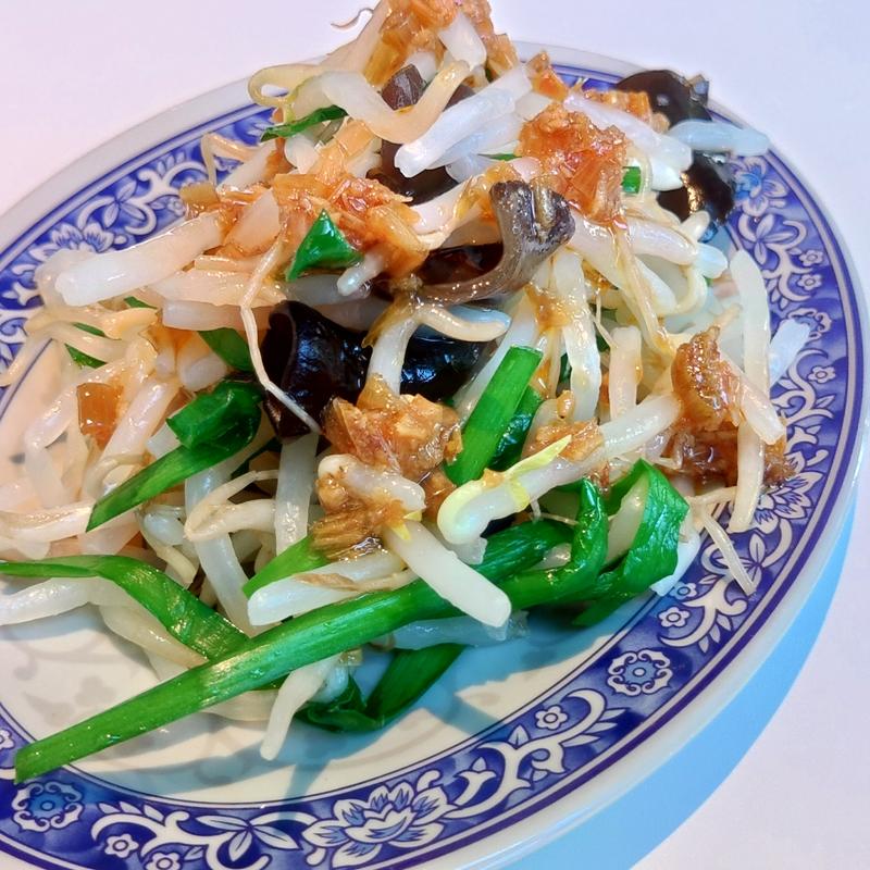 キクラゲと青菜炒め(オルソー)