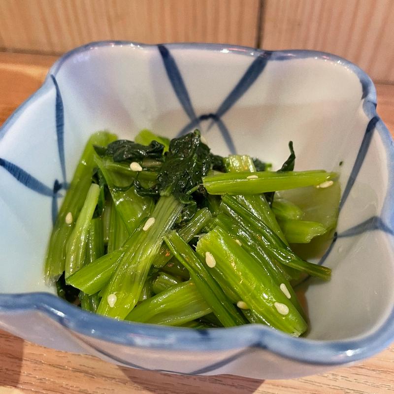 小松菜ナムル(立呑み晩杯屋 鶴見西口)