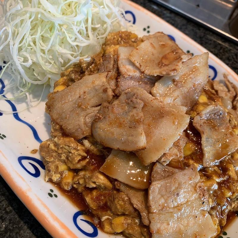 コーンスクランブルカレー 肉のせ(バーグ 戸部店)