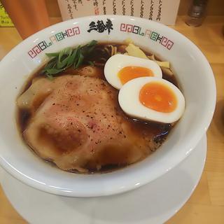 ブラックヌードル+味玉(麺と飯 三輪車)